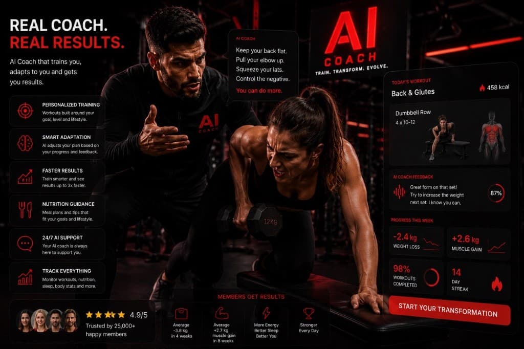 RUTINA AI Coach — personalized training with real-time coaching and progress tracking